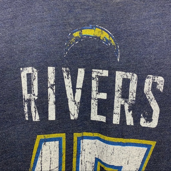 NFL Team Womens Chargers RIVERS Print T Shirt - Picture 5 of 8